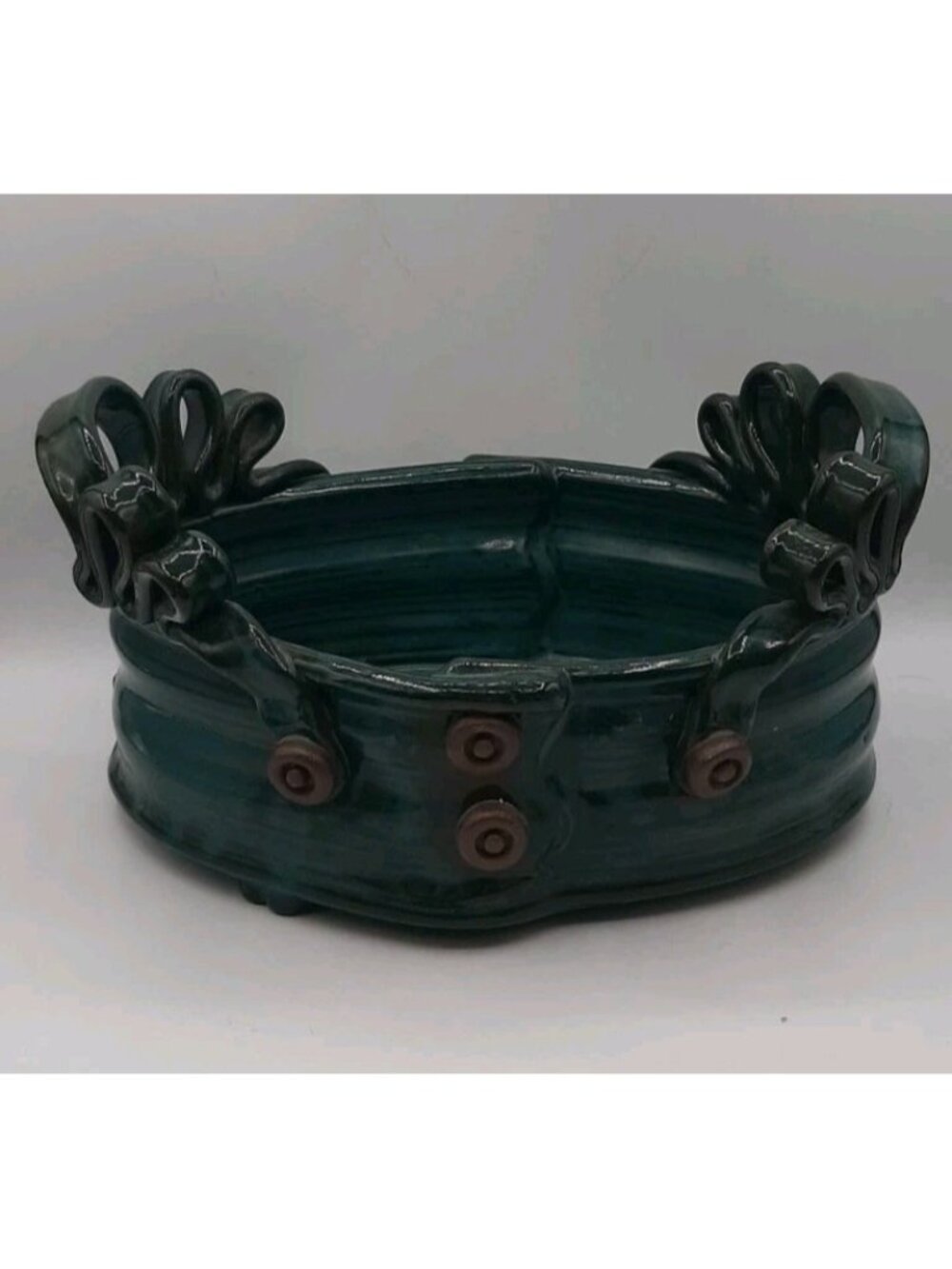 Unique Pottery Dish Handmade Studio Pottery by Duffhues Studio One of a Kind